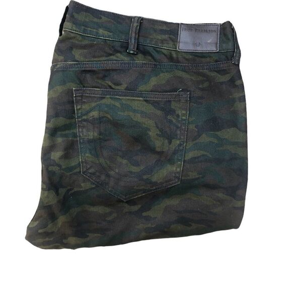 Rare true religion jeans size 44 ROCCO relaxed skinny camo - Picture 6 of 16